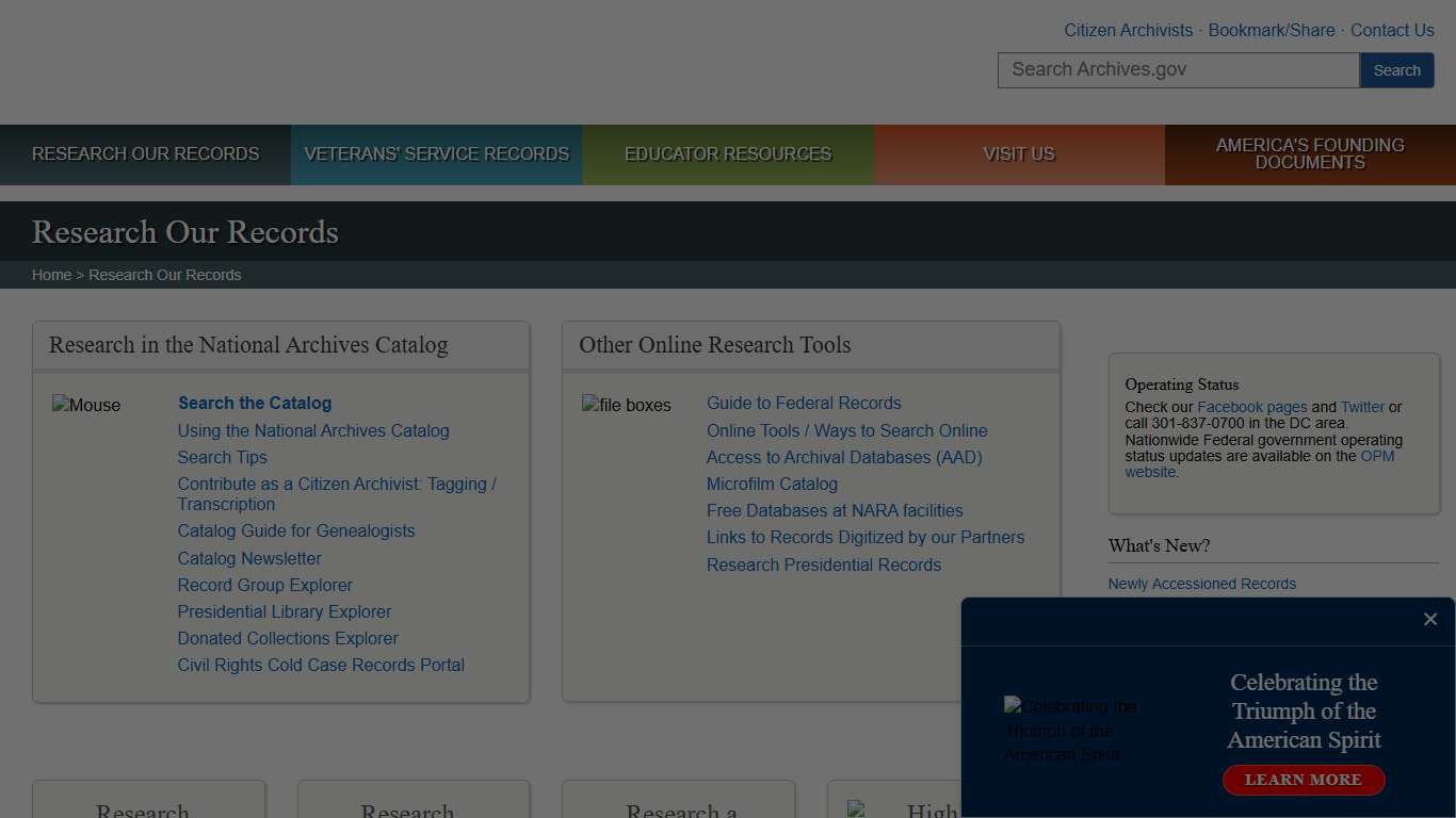 Research Our Records National Archives